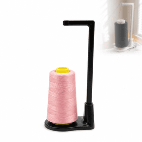 Universal Thread Stand for Sewing Machine, Large Capacity Spool Holder with Anti-Tangle Guide, Tool-Free Setup, Compact Design for Sewing Enthusiasts(Black)