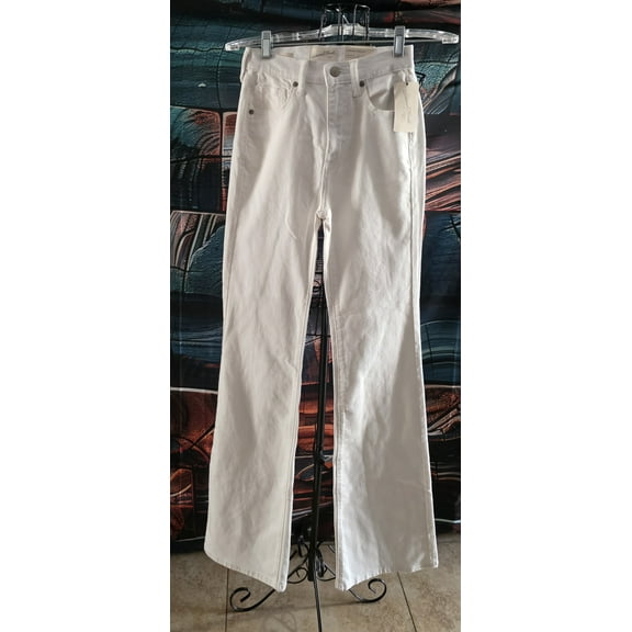 Universal Thread White 00 Womens Jeans High Rise Flare Long