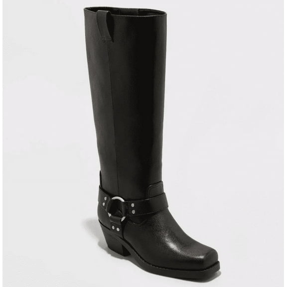 Women's Black Oakley Harness Boots with Memory Foam Insole 8