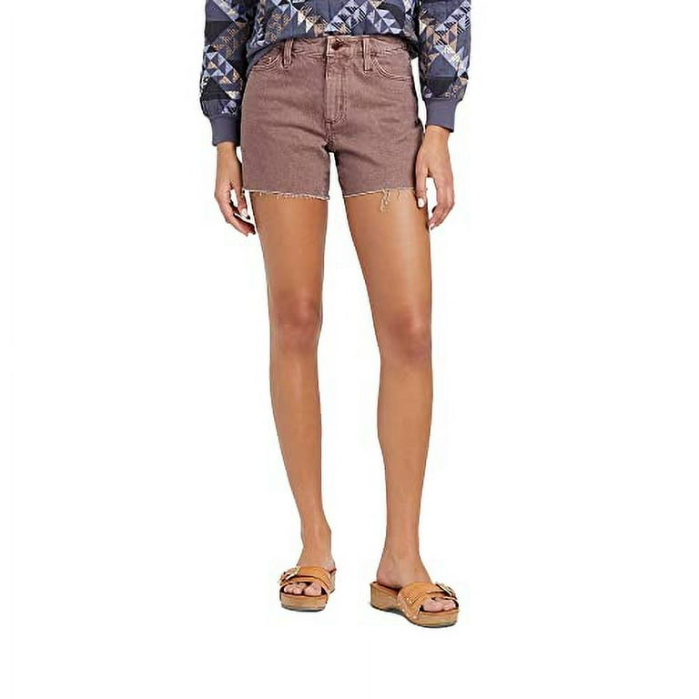 Universal Thread Women s High Rise Vintage Midi Jean Shorts as1 Numeric Numeric 14 Regular Regular Tan 14
