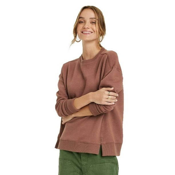 Universal Thread Women s Loose Brown Fleece Tunic Sweatshirt XXL