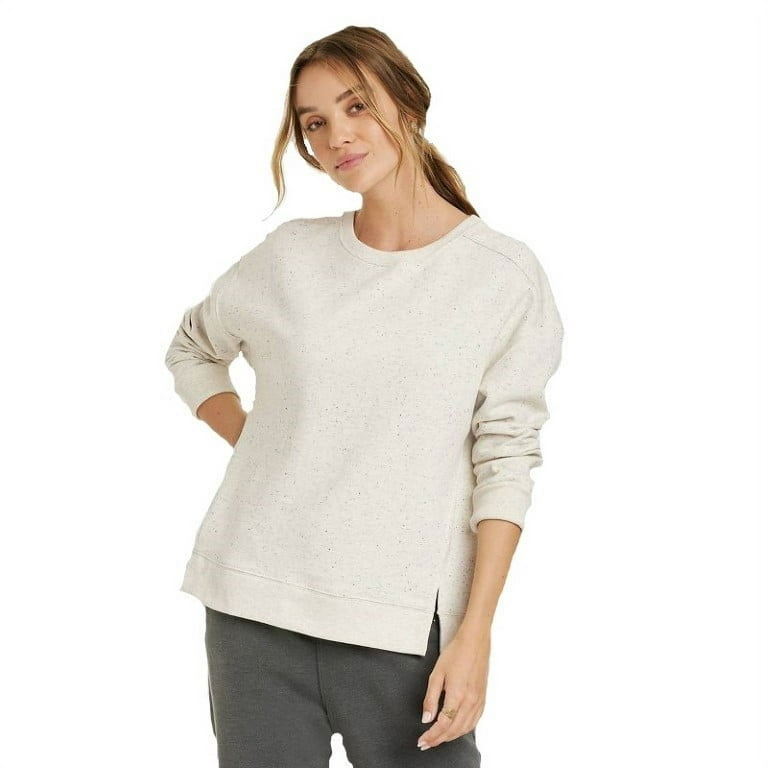Universal Thread Women's Loose Cream Fleece Tunic Sweatshirt (XS)