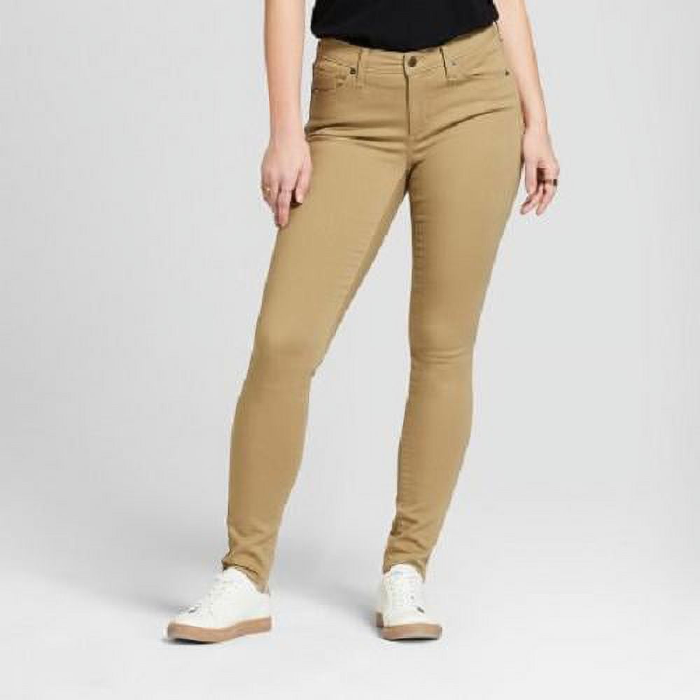største Øde mælk Universal Thread Women's Mid-Rise Curvy Skinny Jeans Tan Size 2, Beige -  Walmart.com