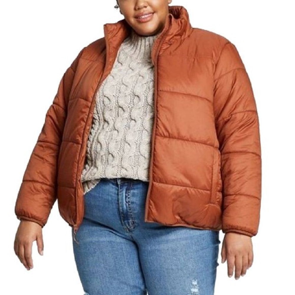 Ajio Puffer Jacket Rust Best Rust Puffer Coat Online