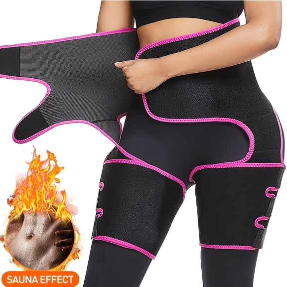 Universal Tight Fitting Belly And Legs Three-in-one High Waist Hip Lift Belt Sweat Plastic Belt Adjustable Abdomen Sports Bodybuilding 1pc Waist Tight Leg Protection Belt Belt Body Belt
