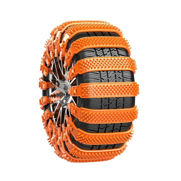 Universal Tire Snow Chains for Cars and SUVs，Non-Slip Cable Tie Design with Anti-Skid Pads，Enhances Traction on Snow，Mud，and Icy Roads，Easy to Install and Durable，Ensures Safe Winter Driving