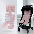 thumbnail image 1 of Universal Toddler Car Seat Cool Pad, Sweat Resistant Breathable Stroller Cooling Liner Mat with Fixing Hooks for Summer Baby Travel, Pink, 1 of 7