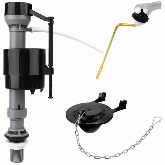 Universal Toilet Flusher Replacement Kit Toilet Flush Flapper Repair Kit Include Toilet Fill Valve Flapper Handle