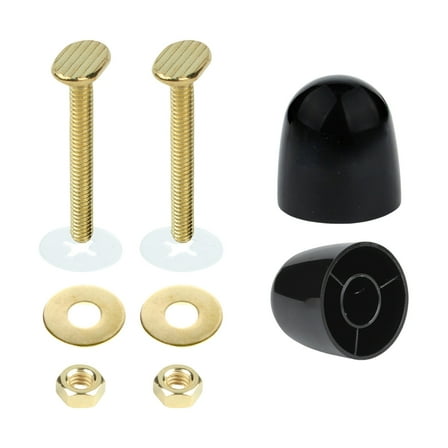Universal Toilet Mounting Set Bolts and Nut With Decorative Cover Caps