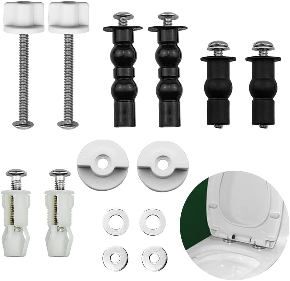 Universal Toilet Seats Screws and Bolts，Toilet Seat Fittings Toilet Seat Hinge Bolt Nut