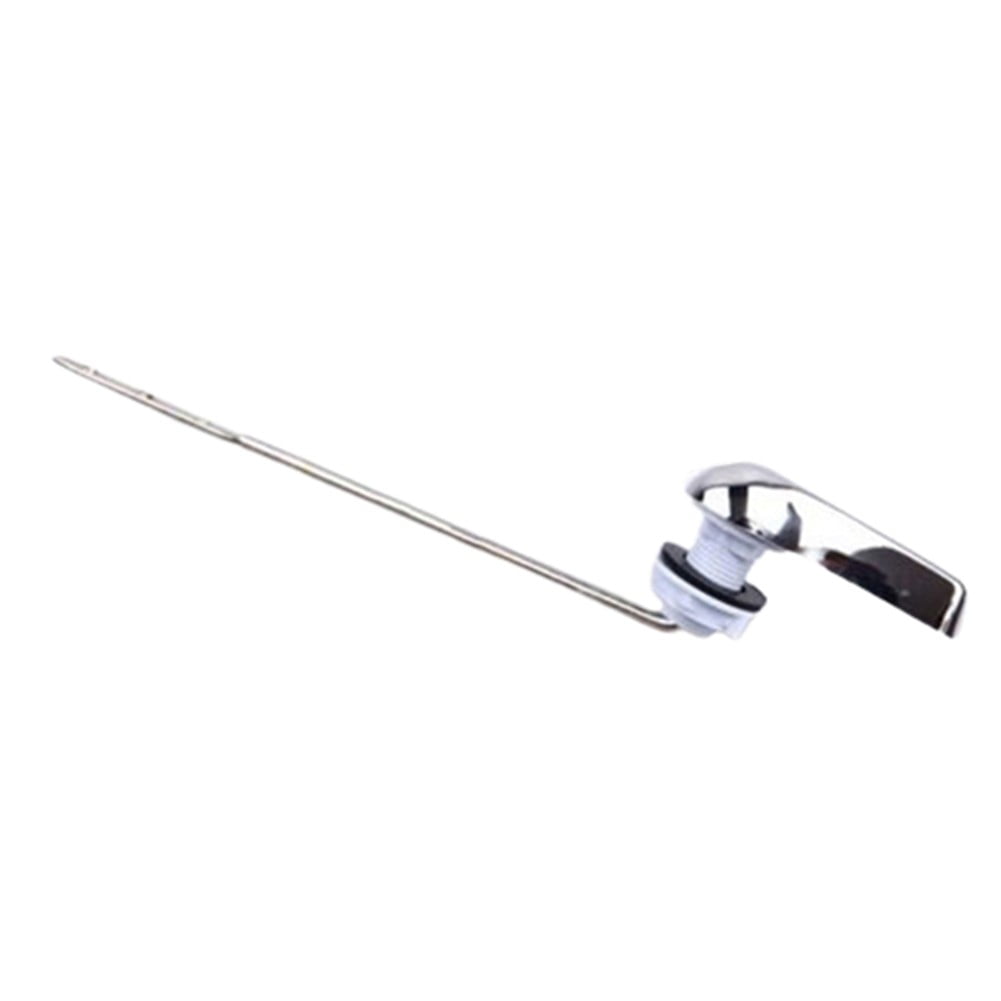 Universal Toilet Tank Flush Lever, Silver Chrome Finish Handle Metal