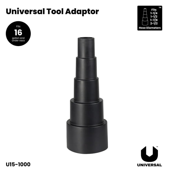 Universal Tool Adapter for Wet/Dry Vacuum