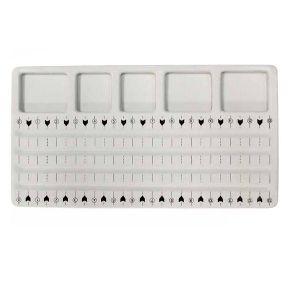 Universal Tool Flocked 4 Strand Bead Tray for Jewelry Making Beading Bracelets