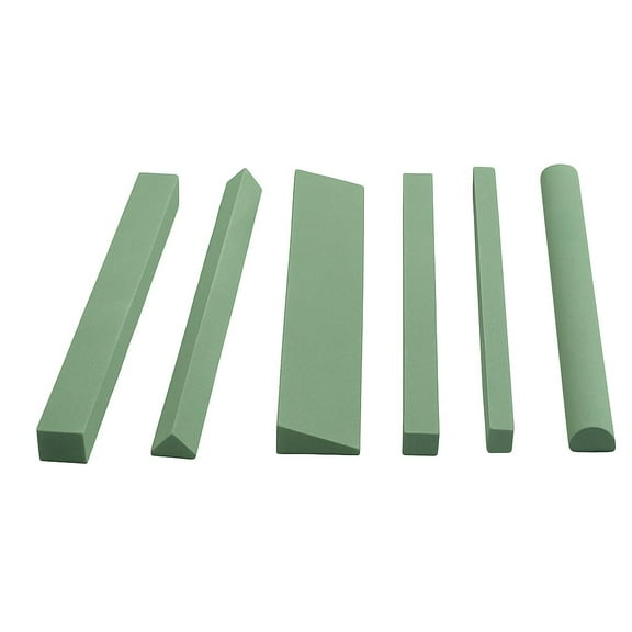 Universal Tool Sharpening Stone Set Variety Shapes Grits 180 6 Inch - 6pc