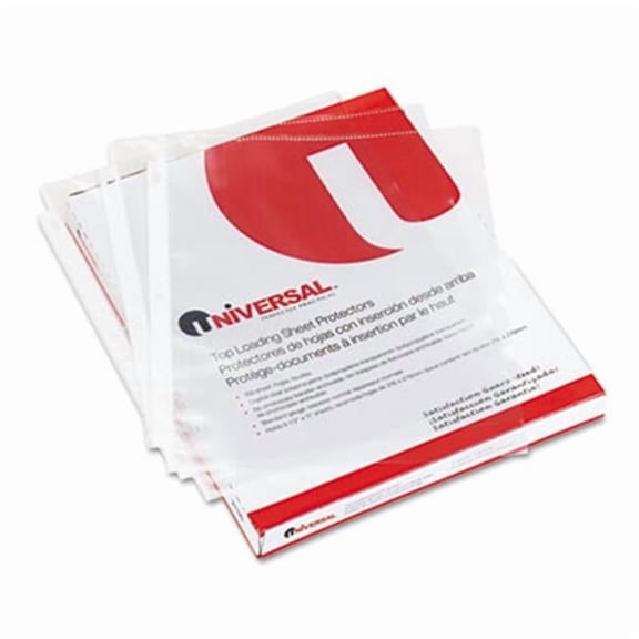 Universal Top-Load Poly Sheet Protectors Economy Letter 100/Box