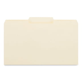 Universal Top Tab Manila File Folders, 1/3-Cut Tabs, Center Position, Legal Size, 11 pt. Manila, 100/Box (15122)