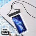 thumbnail image 1 of Universal Touch Screen Under 7.0 inches Waterproof Phone Case Mobile Phone Cover Swimming Case Phone Pouch BLACK, 1 of 1