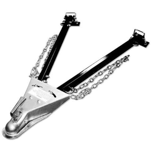 Universal Tow Bar Adjustable Mount Tow Bar Tow Kit with Tow Lights