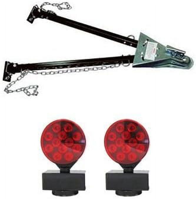 Universal Tow Bar Kit LED Tow Lights and Adjustable Mount Tow