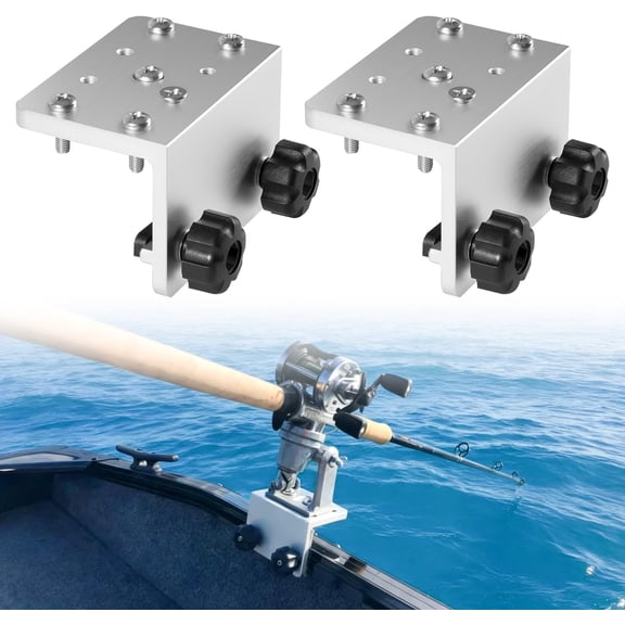 Universal Track Brakets for 90 Degree Boat Gunnel Track System - 2 Pack