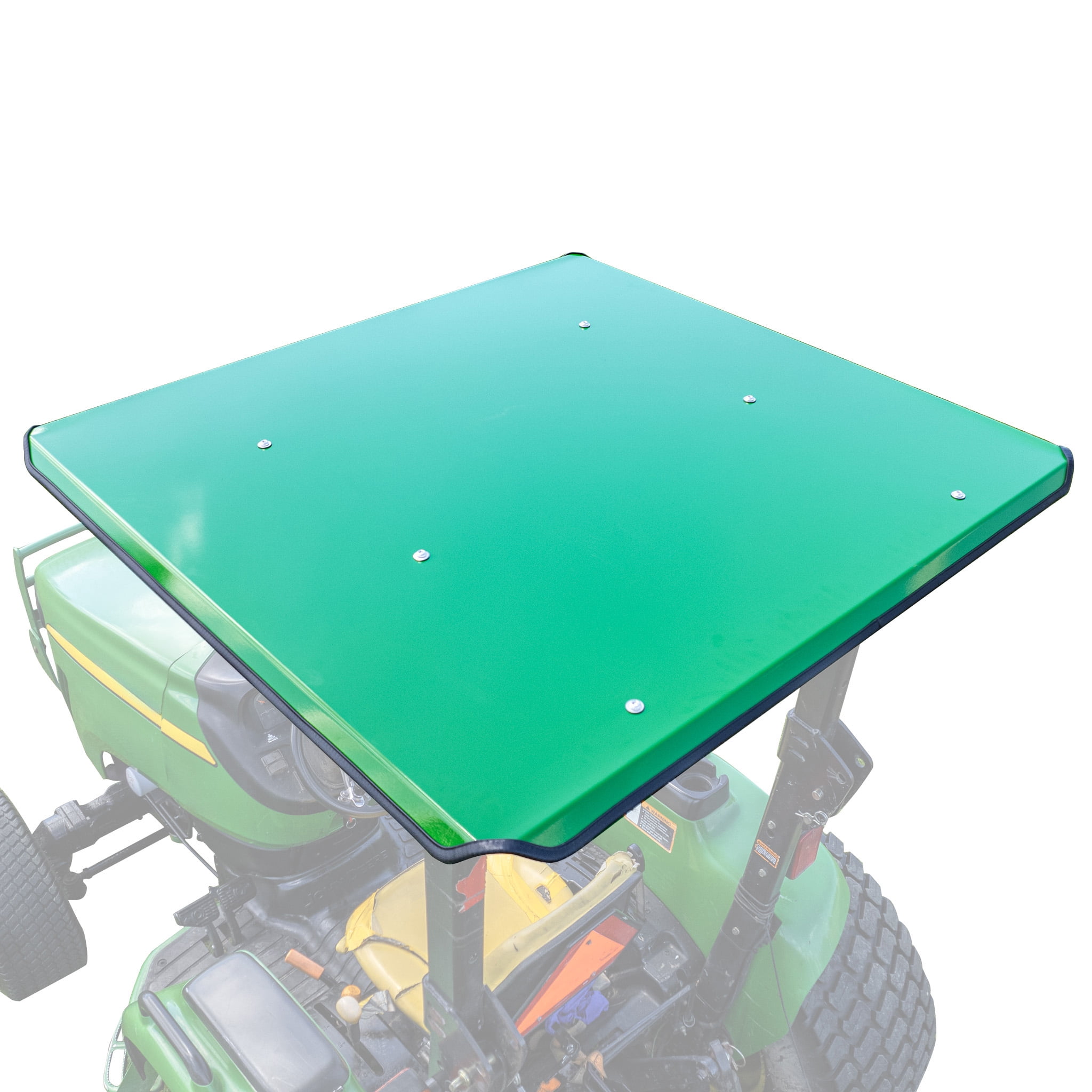 Universal Tractor Canopy – One Piece Steel Sun Shade (Green) for ROPS ...