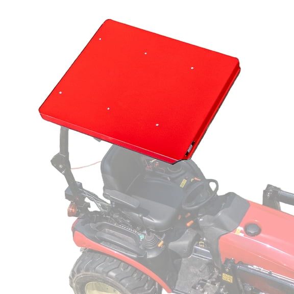 Universal Tractor Canopy One Piece Steel Sun Shade (Red) for ROPS