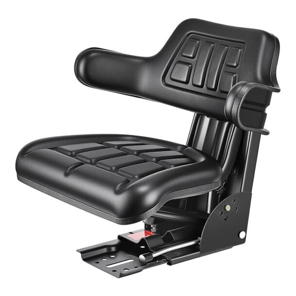 Universal Tractor Suspension Seat with Micro Switch,Adjustable Forklift Seat Wrap Around for John Deere,Ford,Massey Ferguson,New Holland Tractor