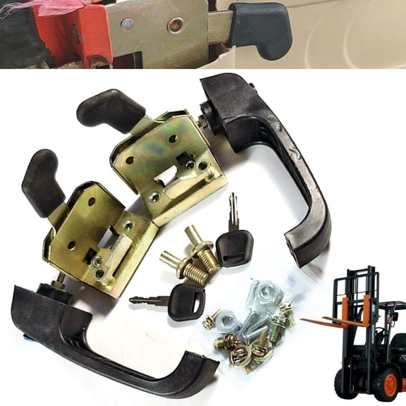 Universal Tractor and Heavy Equipment Locking Door Handle Loader Door Lock for Electric Tricycles, Loader Door