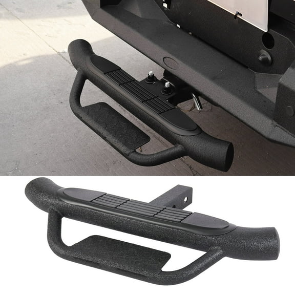 Universal Trailer Towing Hitch Step Bar+Pin & Clip Fits 2" Receiver,Bumper Protector for Trucks Pickups/Car/SUV