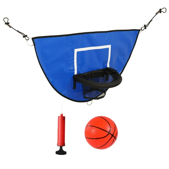 Universal Trampoline Basketball Hoop for Kids, including Small Basketball, Mini Basketball Hoop for Trampoline for Boys Girls Basketball Training