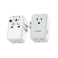 thumbnail image 1 of Universal Travel Adapter 20W, TESSAN Ultra Slim International Power Adapter with 2 USB-C 1 USB-A, Travel Plug Adaptor Worldwide for US to European UK Spain Italy England New Zealand (Type C G A I), 1 of 4
