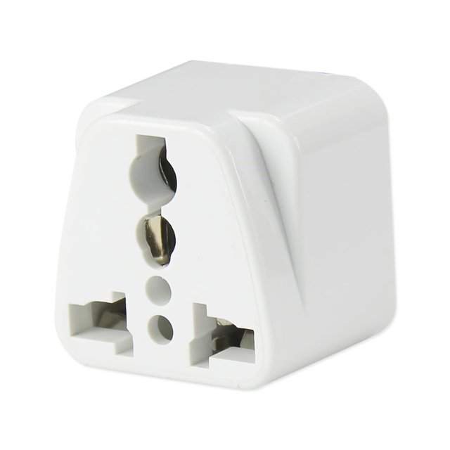 Universal Travel Adapter Converteruk/eu/au To Us Travel Plug In White