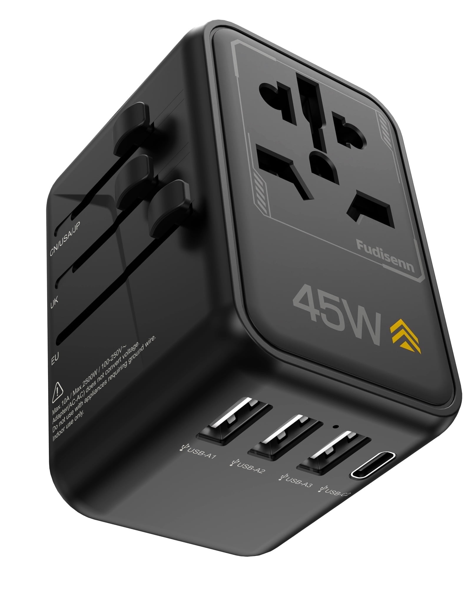 Universal Travel Adapter, GaN 45W International Plug Adaptor - Walmart.com
