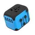 Universal Travel Adapter, AllinOne International Power Adaptor with 4