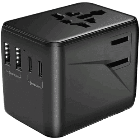 Universal Travel Adapter International Plug - 70W European Travel Plug Adapter Worldwide US AUS EU UK Spain Germany Ireland Italy All-in-one Travel Outlet Power Adapter$$Tools & Hardware Other
