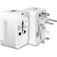thumbnail image 1 of Universal Travel Portable Worldwide Power Adapter Converter All in One International Out of Country, Travel Wall Charger Plug for Input in USA EU UK France Italy Australia India Outlets, 1 of 7