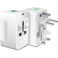 thumbnail image 1 of Entronix International Travel Plug Adapter with Surge Protector and Lock Switch – EU, UK, AU, ASIA, US Worldwide Compatibility, 1 of 6