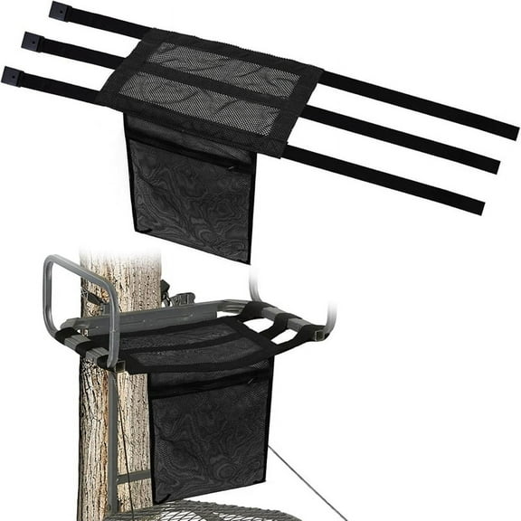 Universal Tree Stand Seat Replacement with Pocket, Replacement Treestand Seat with Adjustable Strap Hunting