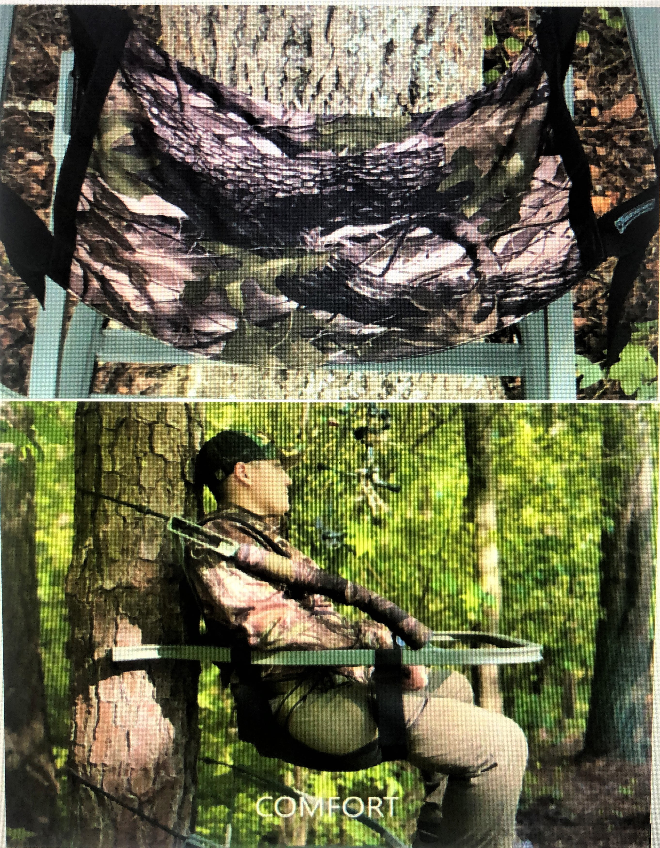 Rustic Outdoor Universal Treestand Hunting Seat Climber, Ladder