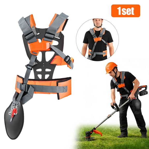 Universal Trimmer Shoulder Strap, EEEkit Mower Trimmer Harness Strap with Adjustable Nylon Belt for Brush Cutter Gardenning