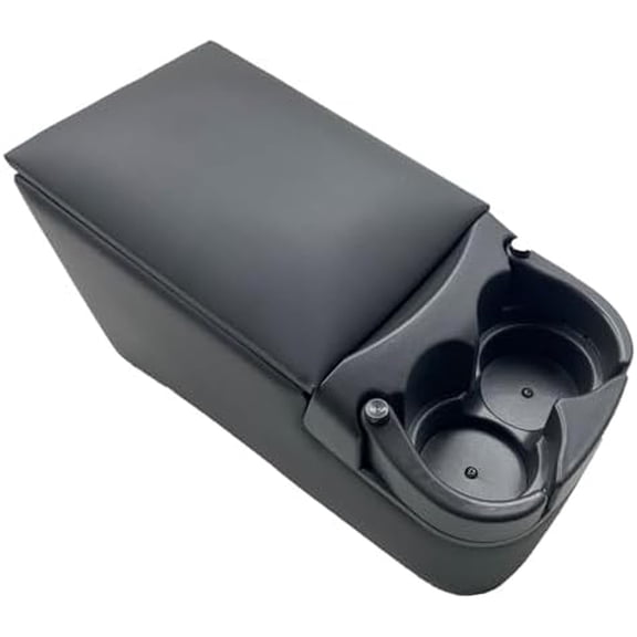 Universal Truck Bench Seat Console with Cup Holders, Grey