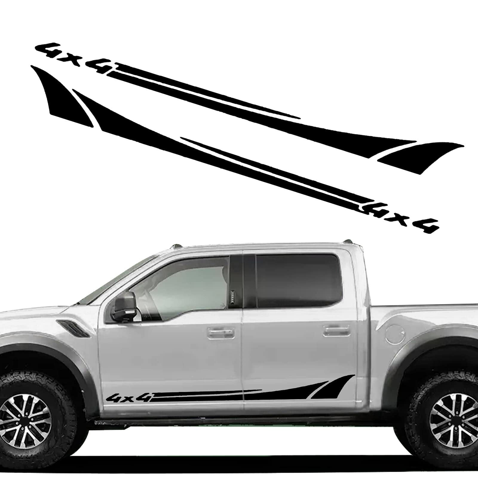Universal Truck Side Skirt Vinly Decals Auto 4x4 Body Side Sports ...