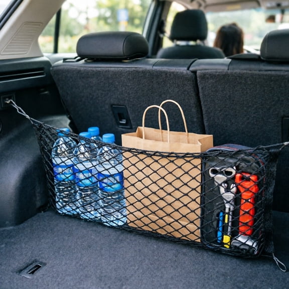 Universal Trunk Cargo Net Elastic Storage Organizer For SUV Truck Vehicle Interior