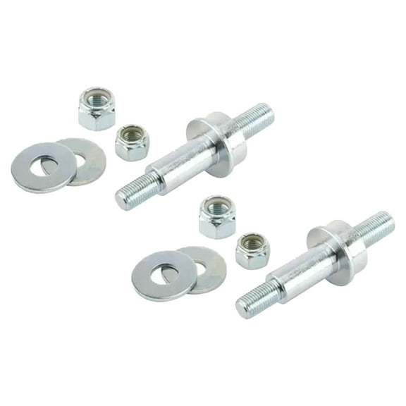 Universal Tube Shock Mount Stud Bolt, 2 Pk, 3-5/8" Overall Length, 5/8" O.D. and 1-1/4" Wide Shock Ride Area, 7/16"-20 and 1/2"-20 Thread Sizes for Shock End & Bracket End, Resilient Shock Absorption