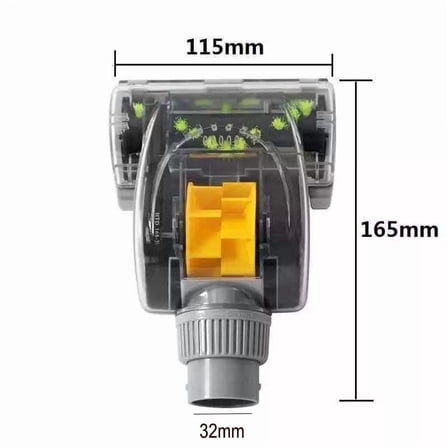 Universal Turbo Cyclone Vacuum Cleaner Brush Head - 32mm/35mm Power Nozzle For Carpets, Beds & Upholstery, 8000-10,000 RPM High-Speed Cleaning, Compatible With Most Vacuums