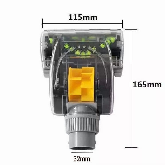 Universal Turbo Cyclone Vacuum Cleaner Brush Head - 32mm/35mm Power Nozzle For Carpets, Beds & Upholstery, 8000-10,000 RPM High-Speed Cleaning, Compatible With Most Vacuums