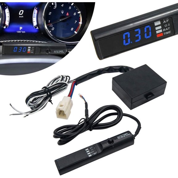 Universal Turbo Timer Diesel Car Turbo Modified Device Digital Led Display Parking Time Retarder for Diesel Engine, Blue Light