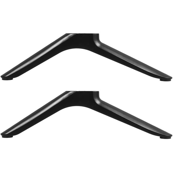 Foxnovo 2Pcs Black TV Holder Base Pedestal Stable Support Rack for Household and Commercial Tvs