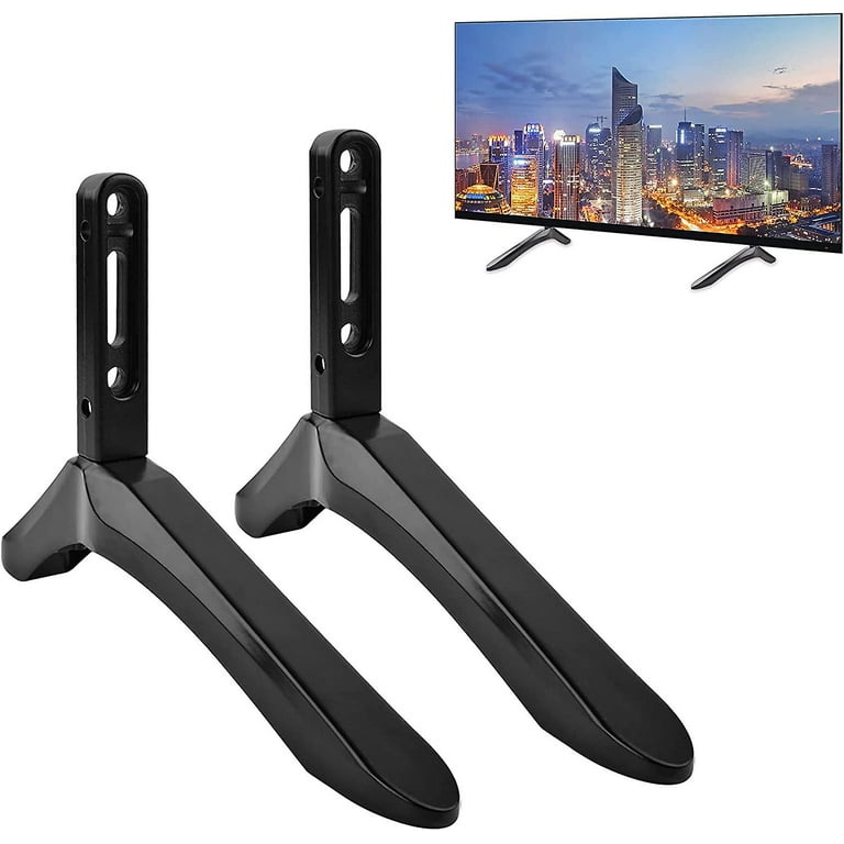 White pine Compatible Television Stand ABS Black