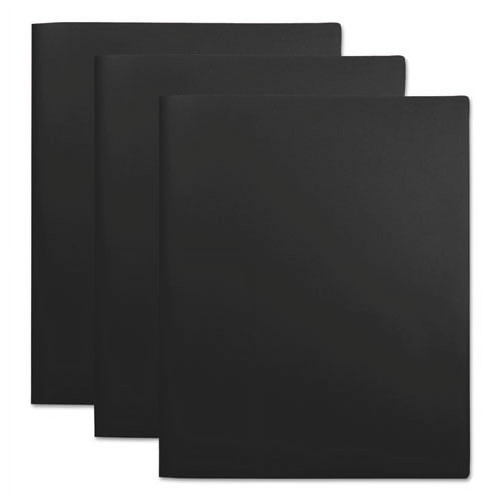 Universal TwoPocket Plastic Folders, 100Sheet Capacity, 11 X 8.5